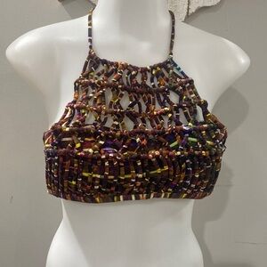 NWOT! Miss‎ Bikini Halter Neck Bikini Top
